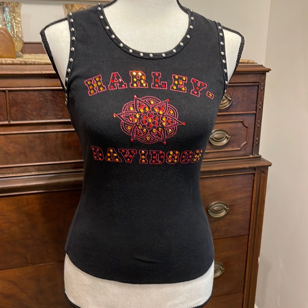 Harley Davidson Jeweled Top Vintage